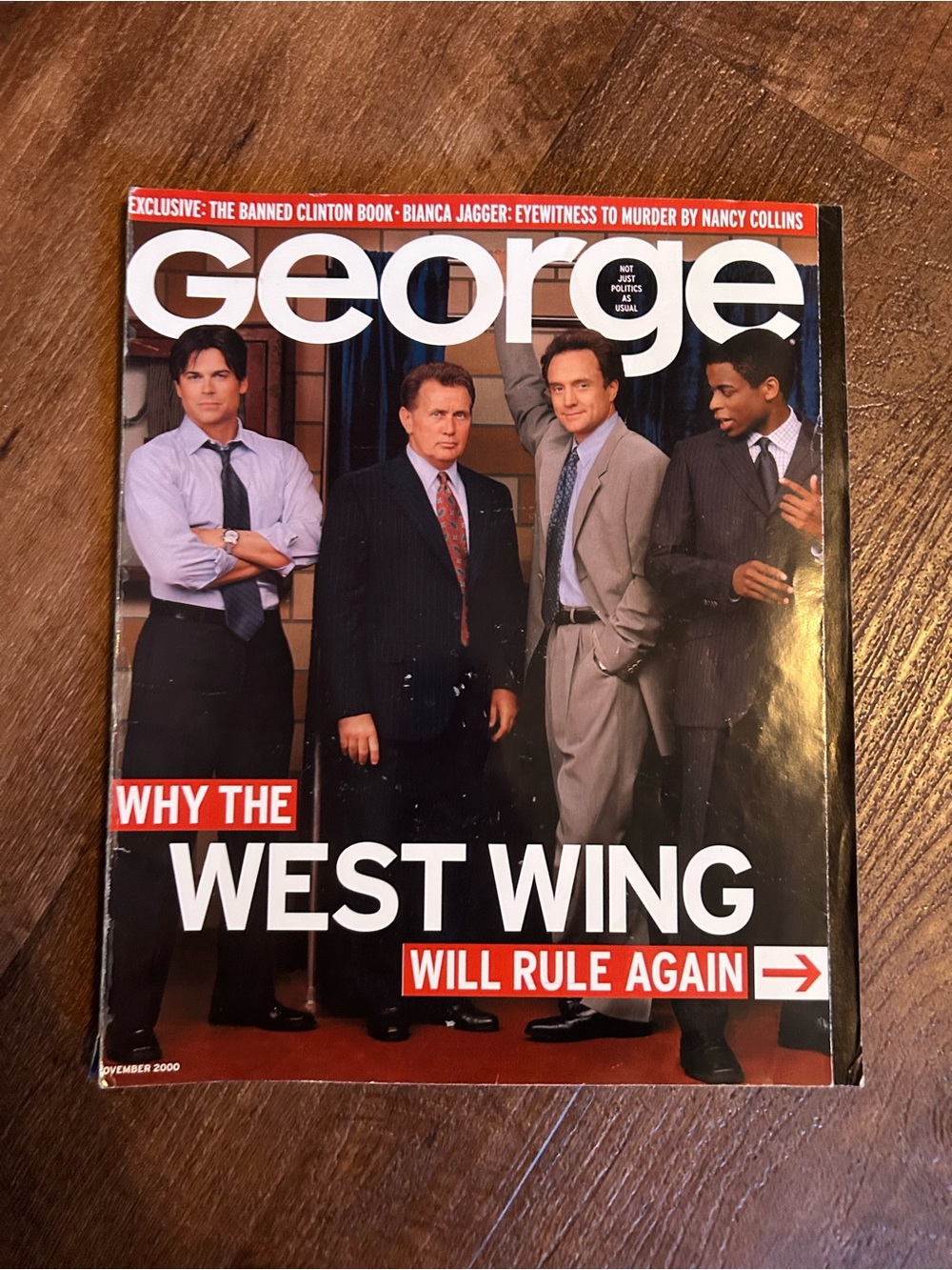 George Magazine November 2000 The West Wing Banned Clinton Book